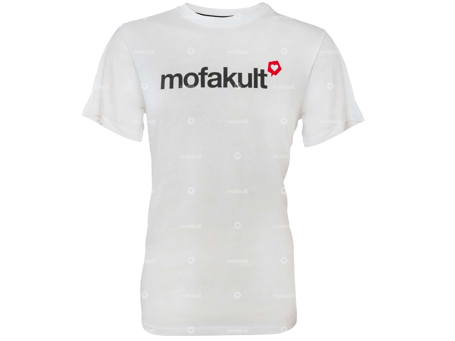 mk-Merch T-shirt "cœur" (XS-M) Man White Carousel Image 1