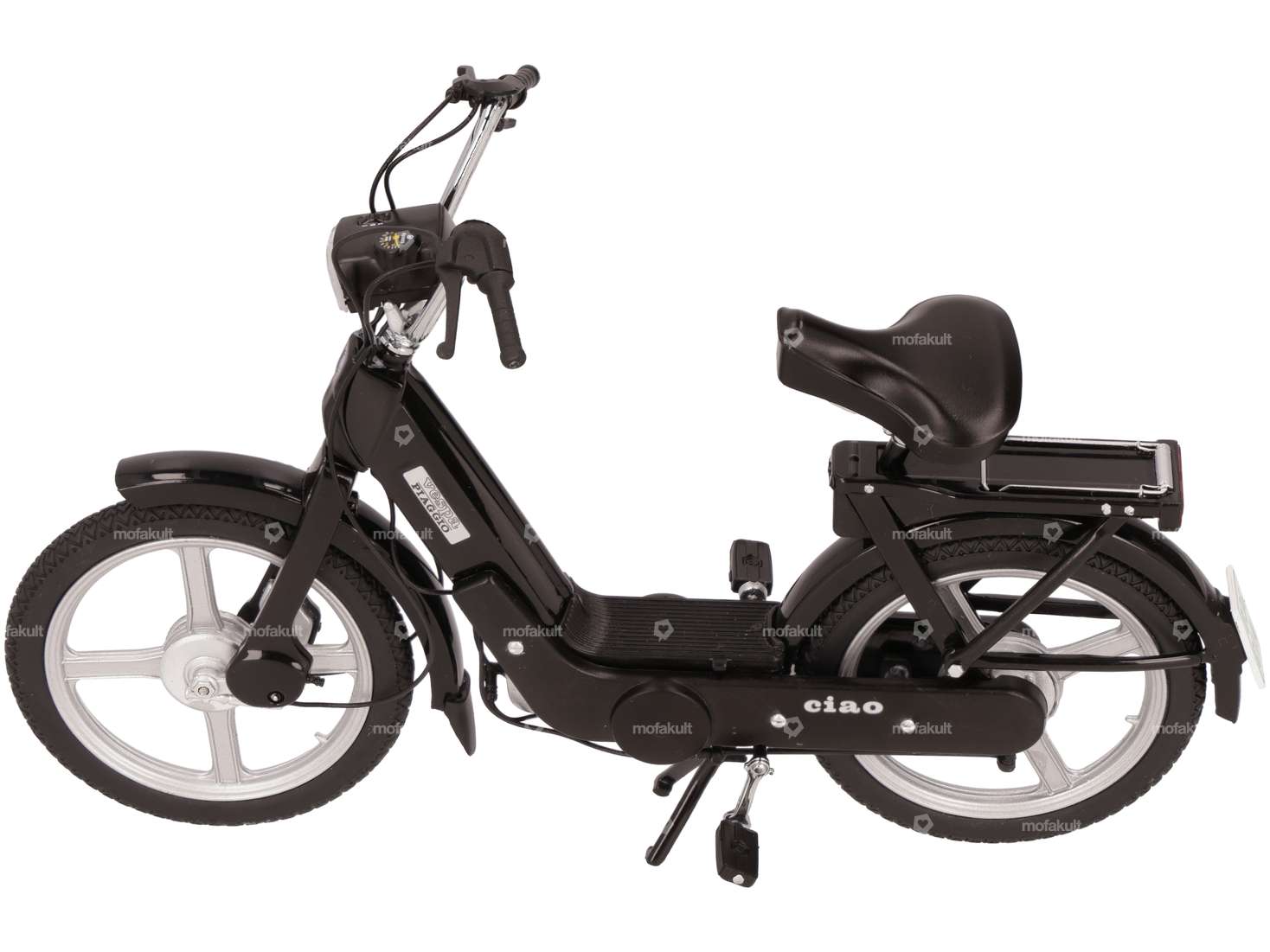 Vespa Piaggio Ciao noire miniature 1:10 (qualité 1A) Carousel Image 1