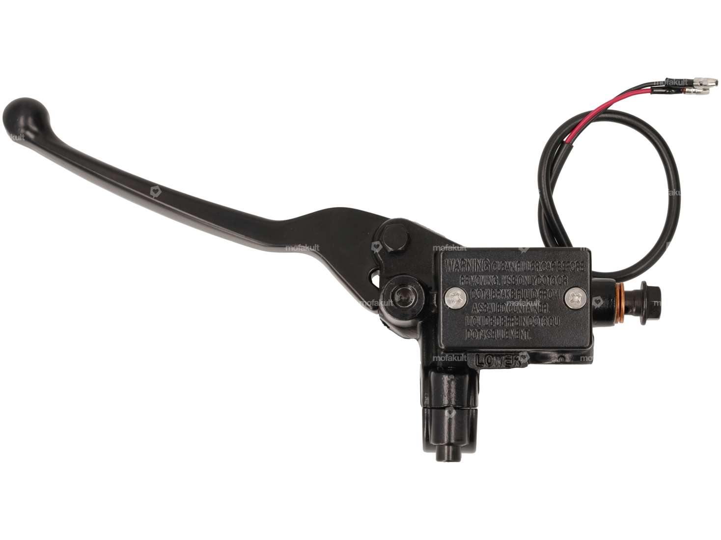 Bremshebel links Scheibenbremse mit Ölbehälter schwarz Carousel Image 1