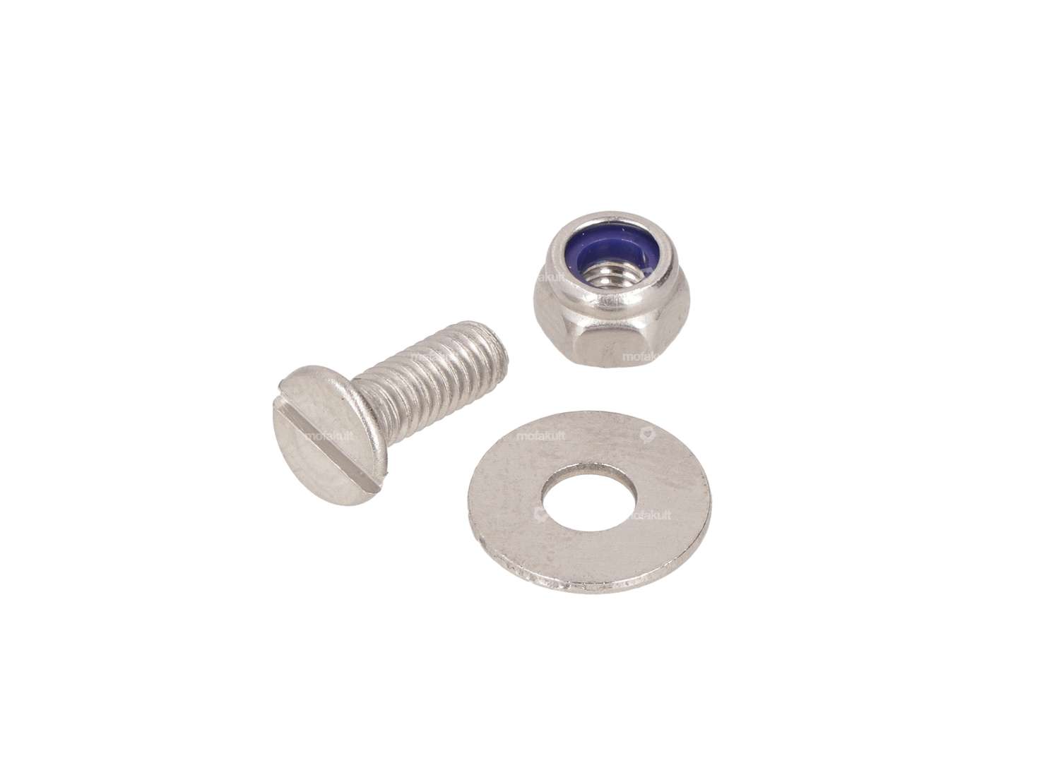Kit de vis pour support de plaque d'immatriculation "Custom" Inox Carousel Image 1
