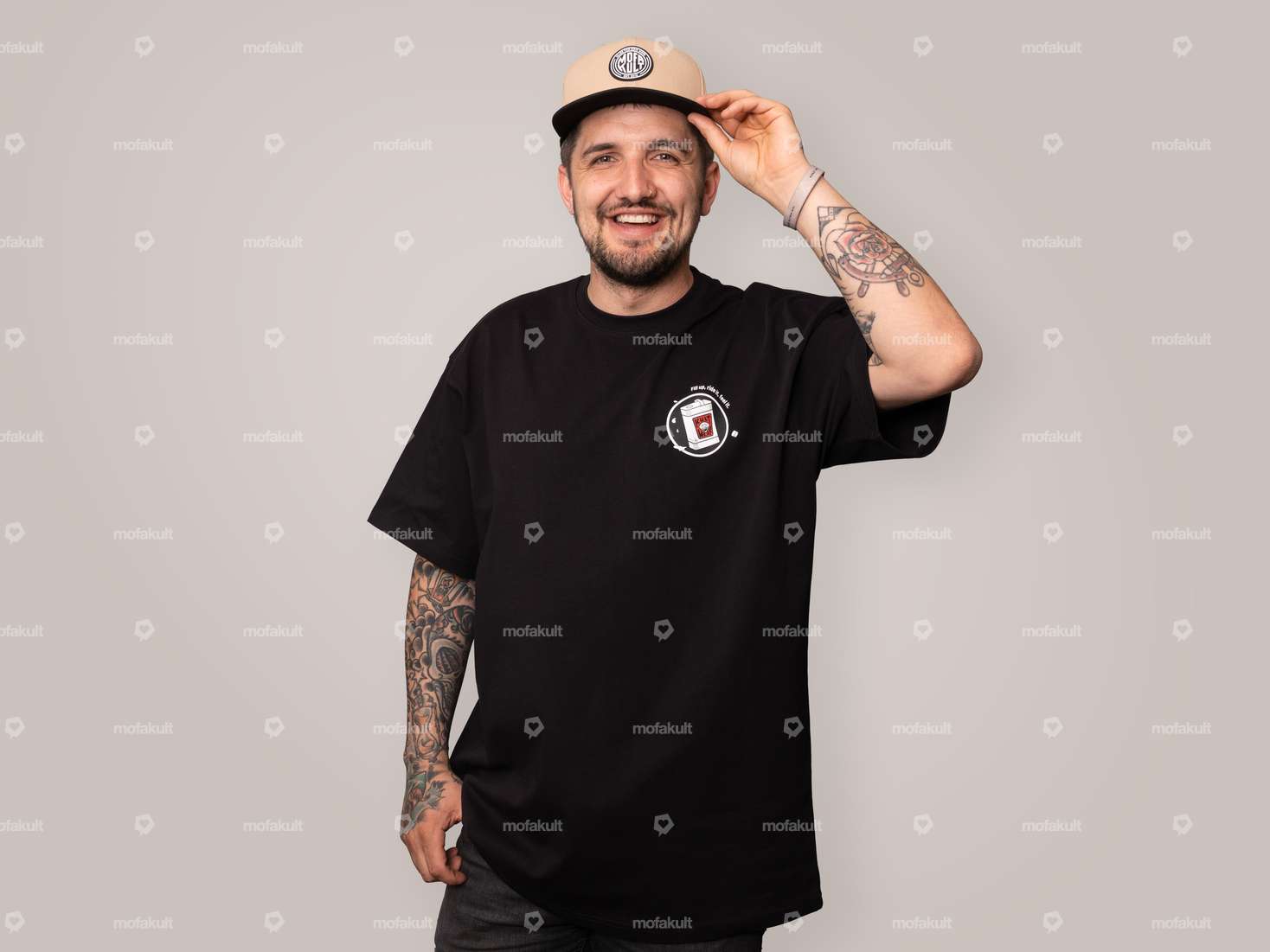 Kultwear T-Shirt «Kanister» oversize Carousel Image 1