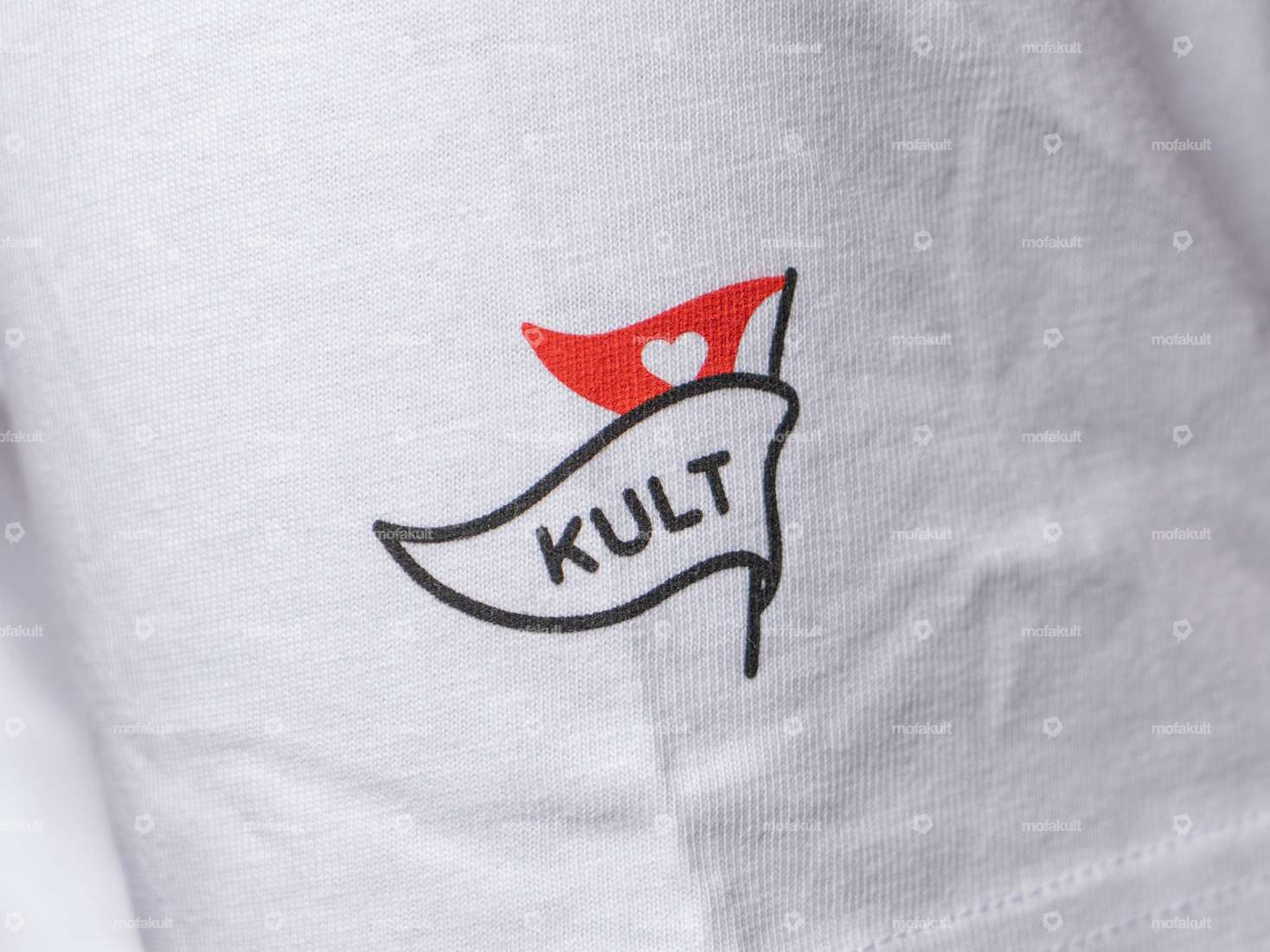mk-Merch T-Shirt "Heart" white Carousel Image 4