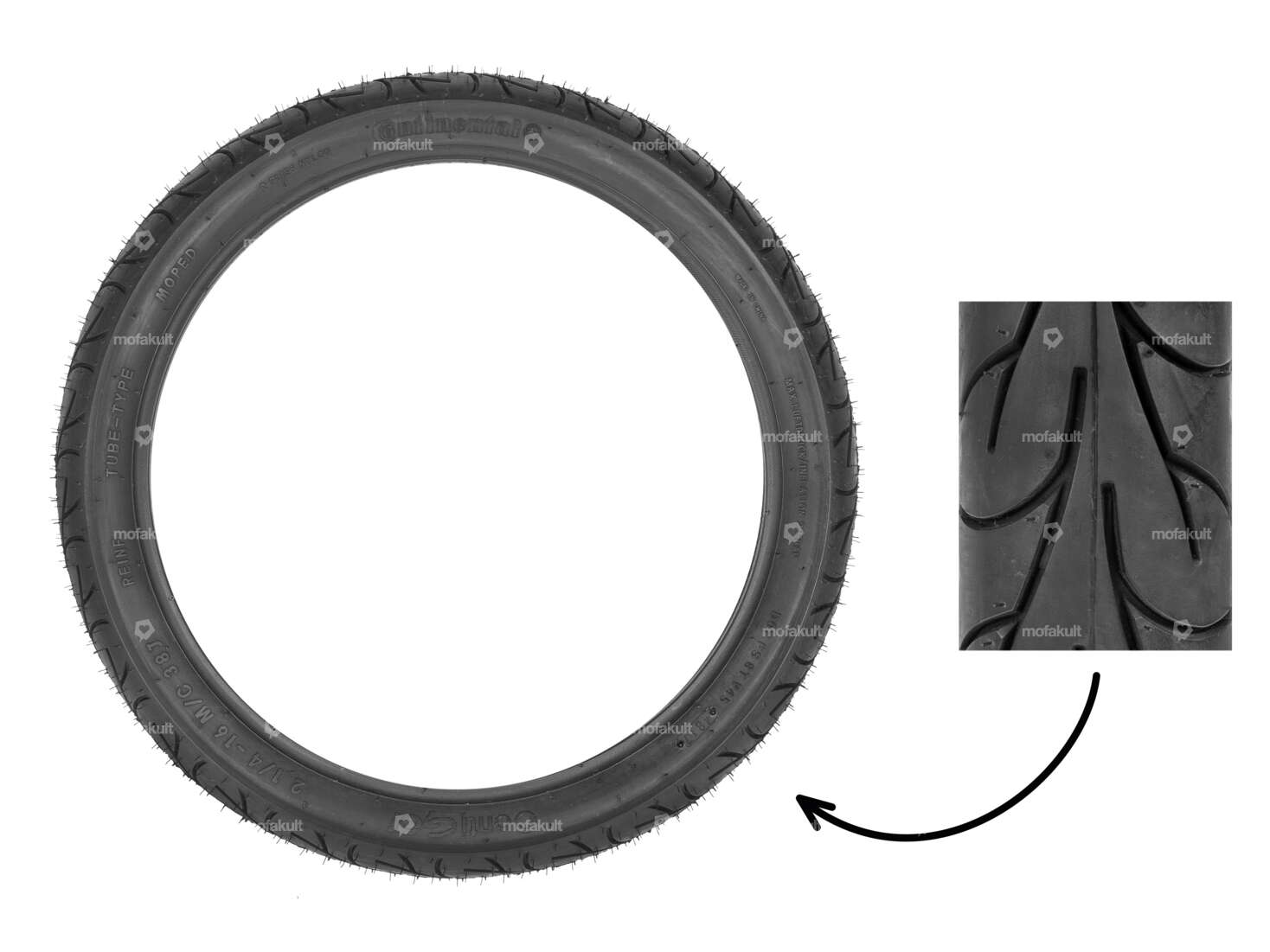 Continental Go 2.25 x 16" Reifen Semi-Slick Carousel Image 1
