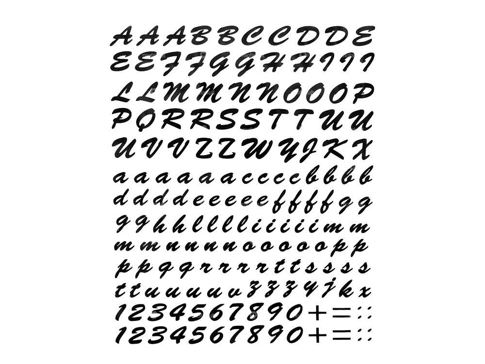 Feuille d'autocollants lettres 240 x 200 mm Carousel Image 1