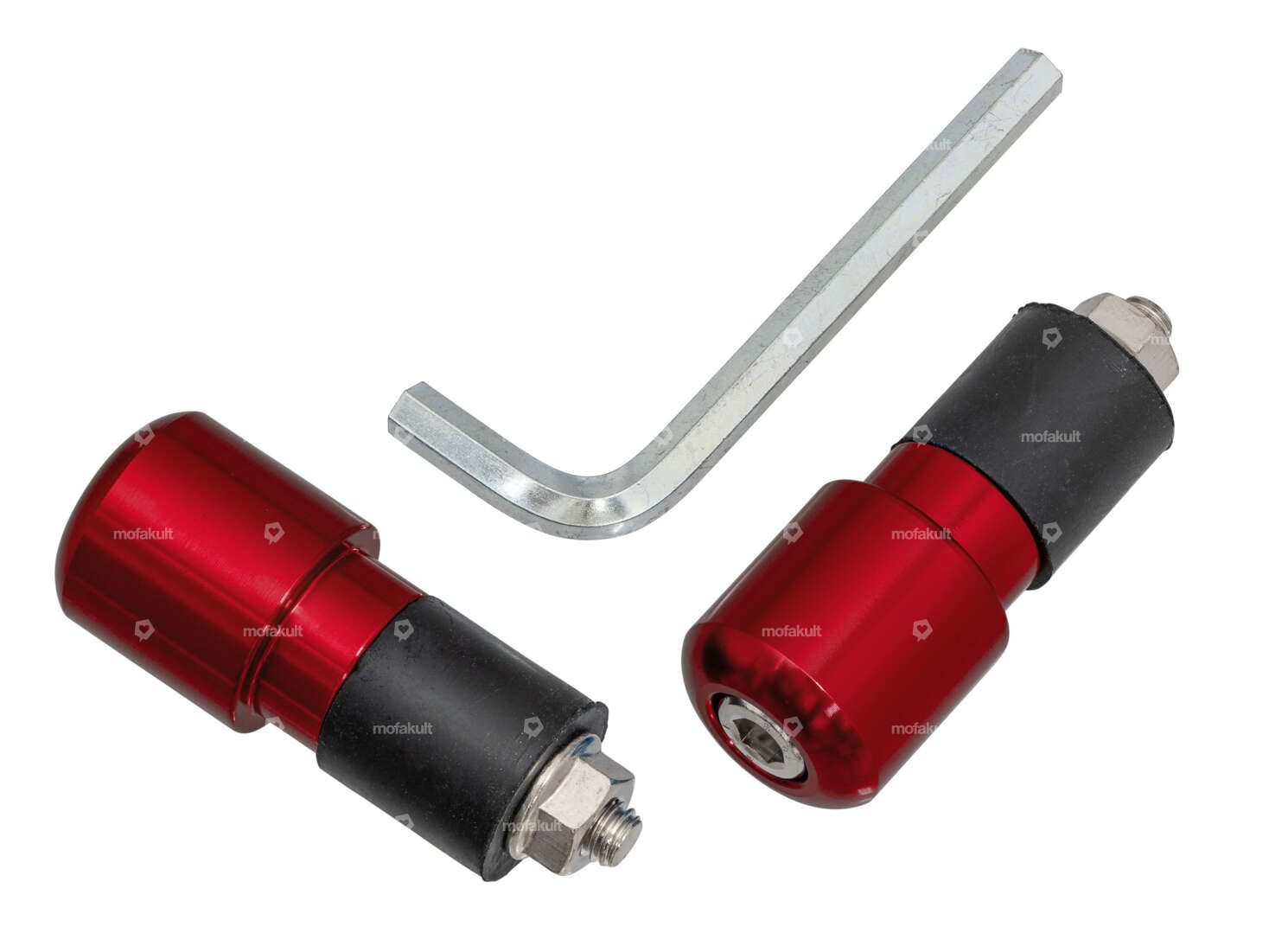 GPO Pivot de guidon alu rouge (2 pièces) Carousel Image 1