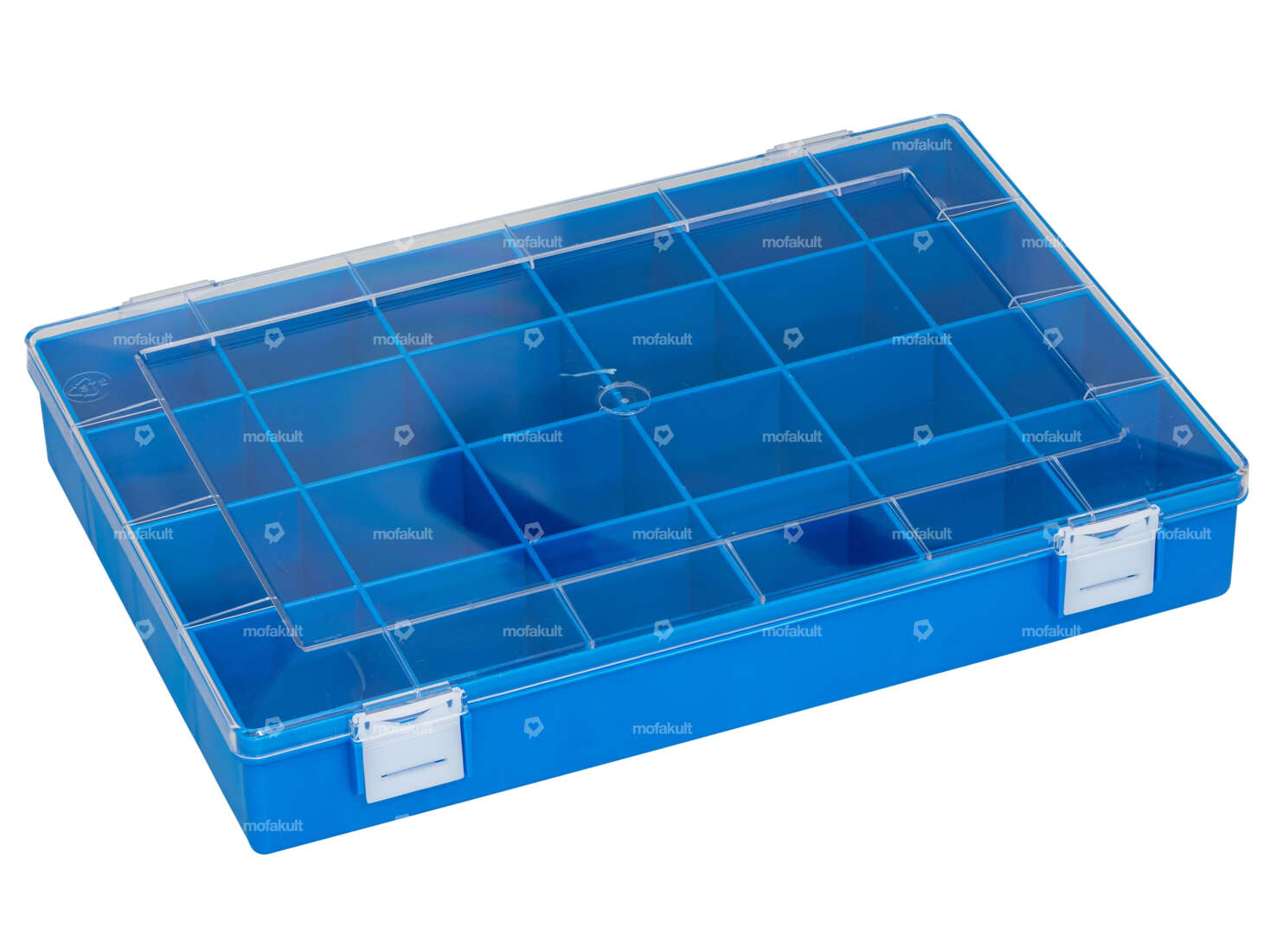 Assortment box blue 24 compartments professional Carousel Image 1