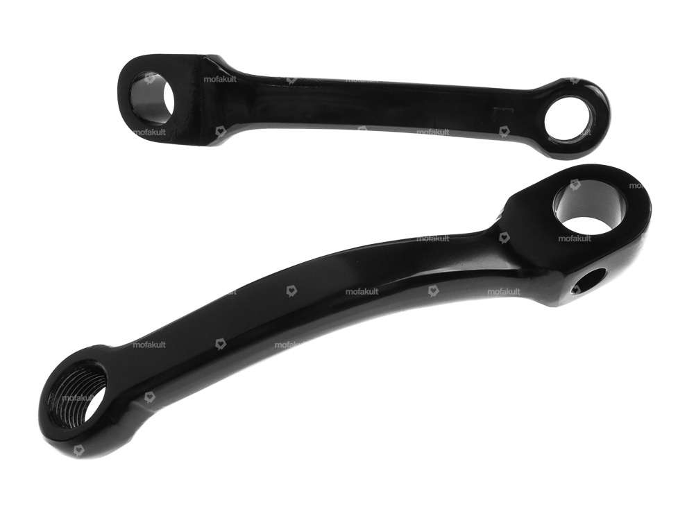 Pédalier GPO noir 148 mm paire Carousel Image 1