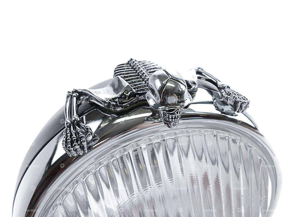 Visier Skull gross Chrom Carousel Image 5