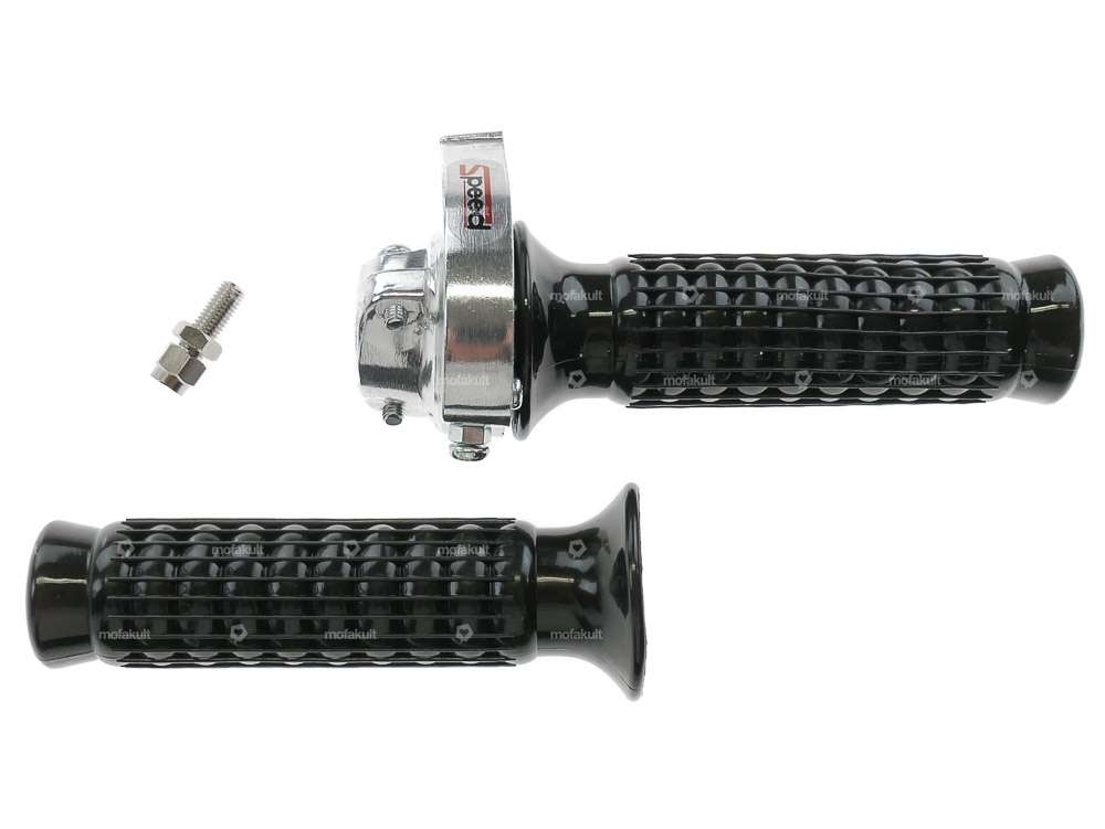 Poignée de gaz courte chrome Carousel Image 1