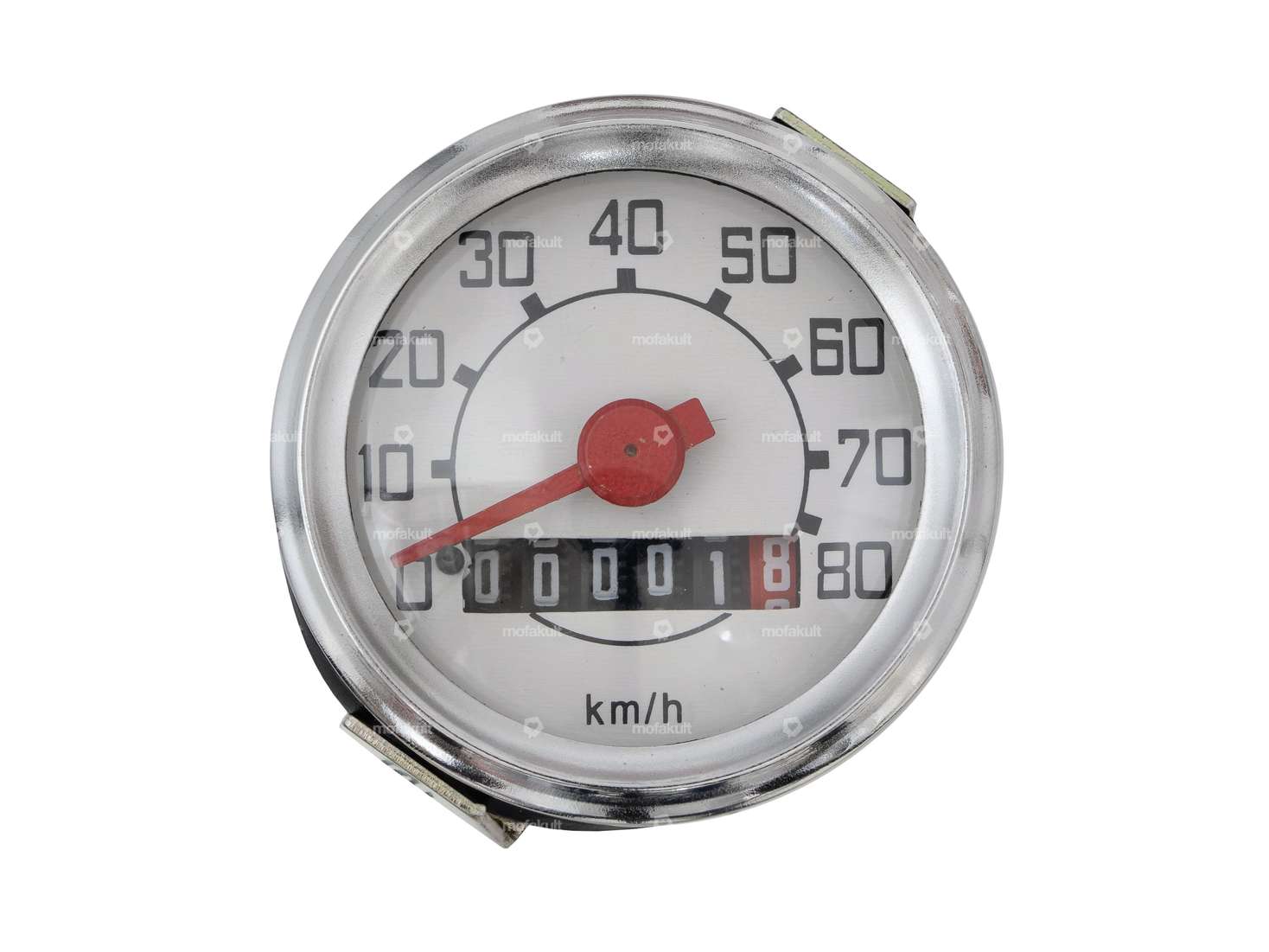 Speedometer 80 km/h Ø 48 mm Veglia replica | Piaggio Ciao, SI, Bravo, Boxer Carousel Image 2
