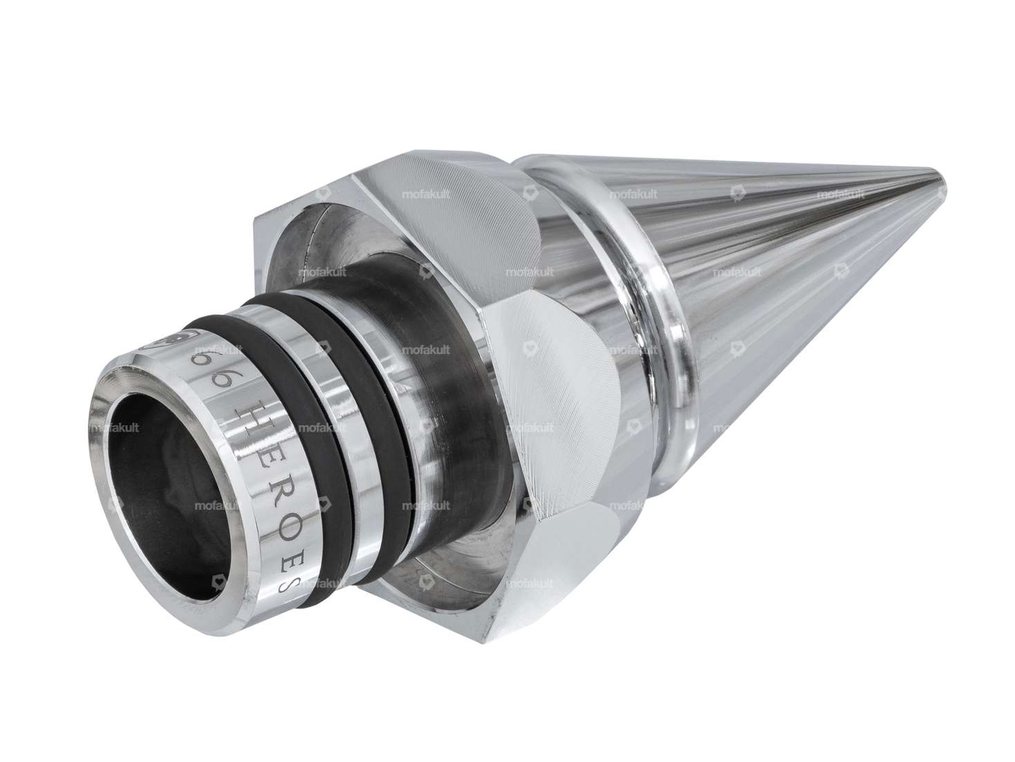 66HEROES Bouchon de réservoir pointu chromé | Puch Carousel Image 2