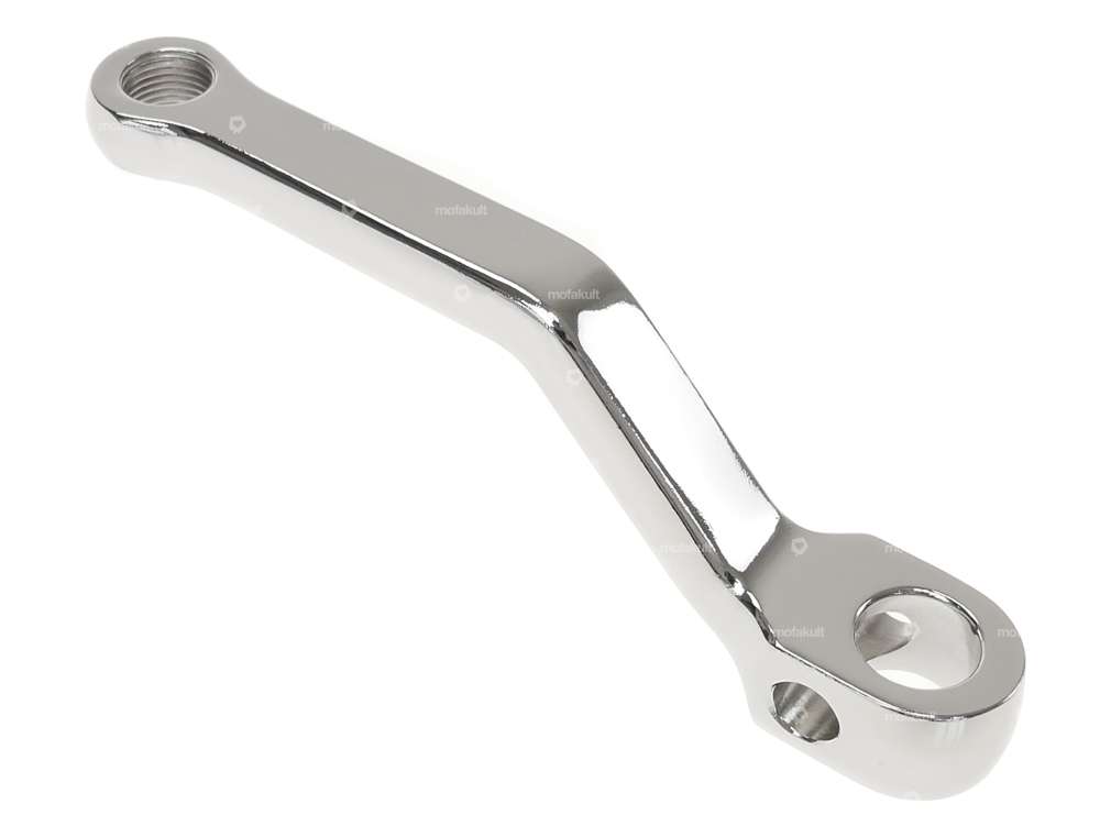 GPO Tretkurbel links Chrom 157 mm stark gekröpft, eckig Carousel Image 1