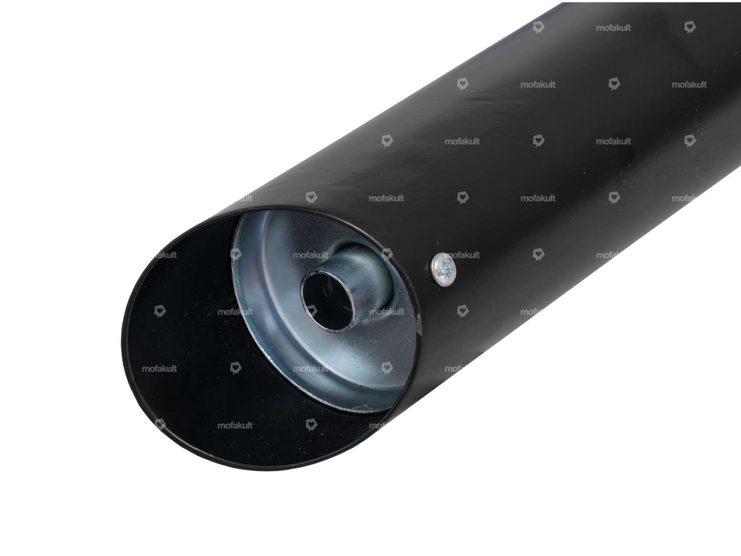 Exhaust Boss Demper Ø 28 / 60 mm with tab black | Puch Carousel Image 3