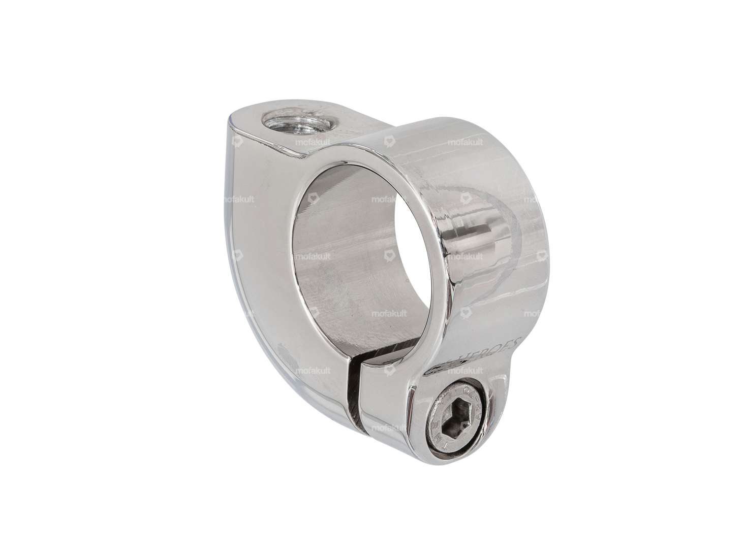 66HEROES mirror mount M8 aluminum chrome Carousel Image 1