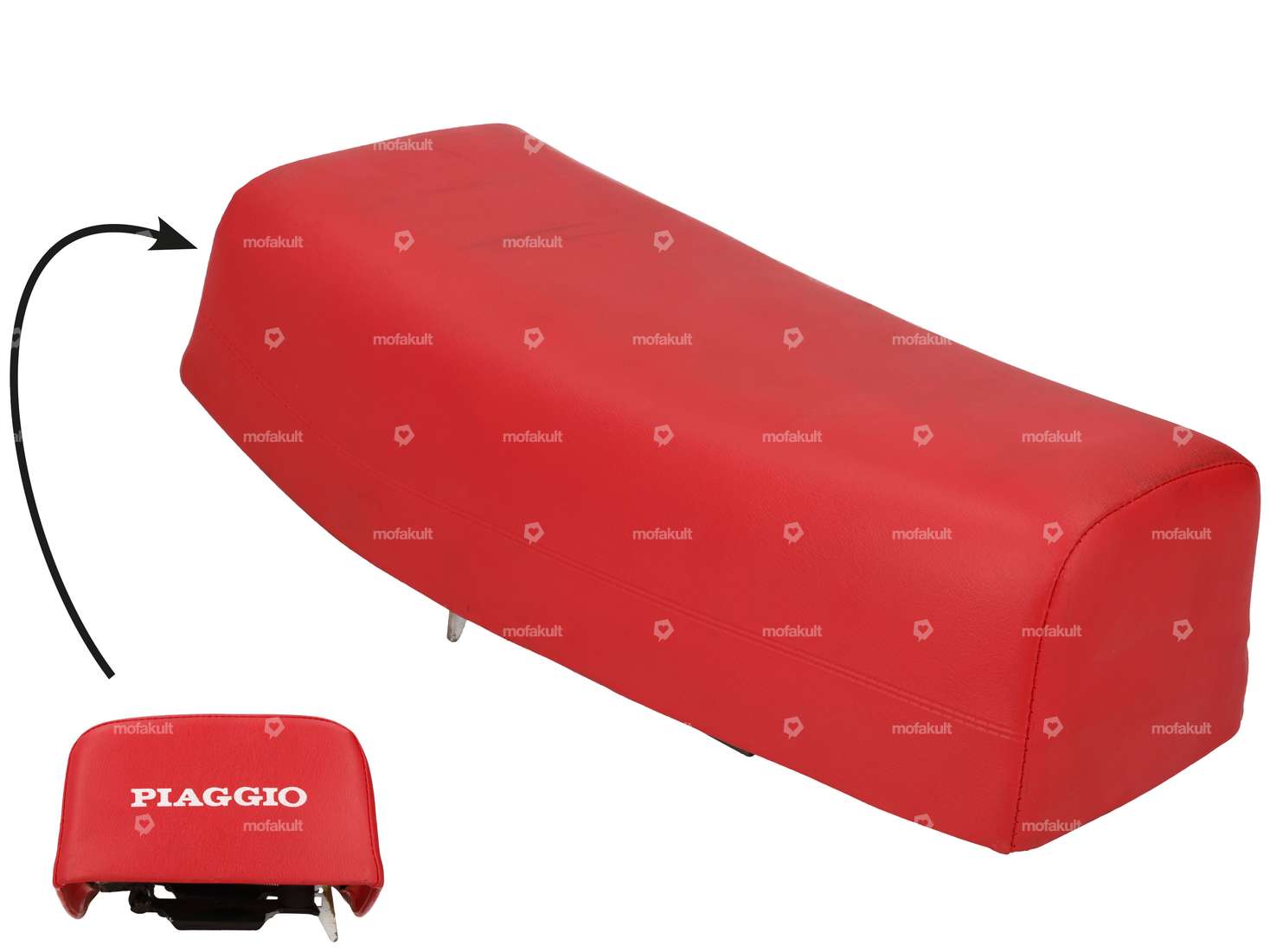 Seat red NOS | Piaggio SI Carousel Image 1