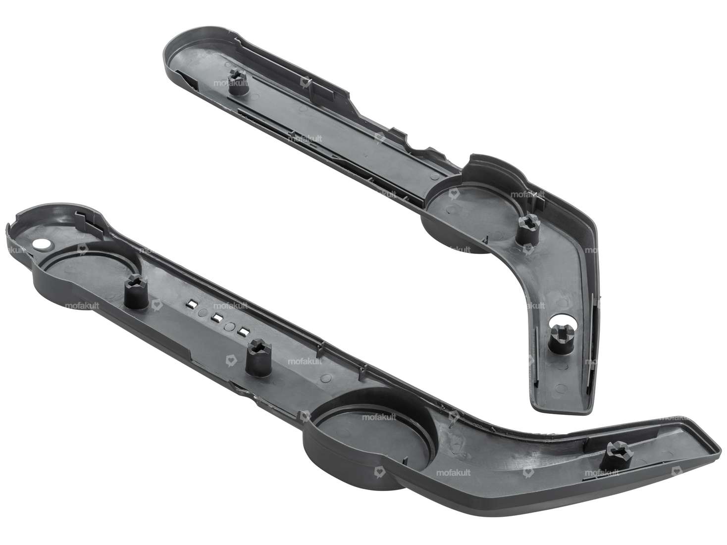 Side protectors angular mono dark gray | Piaggio Ciao Carousel Image 2