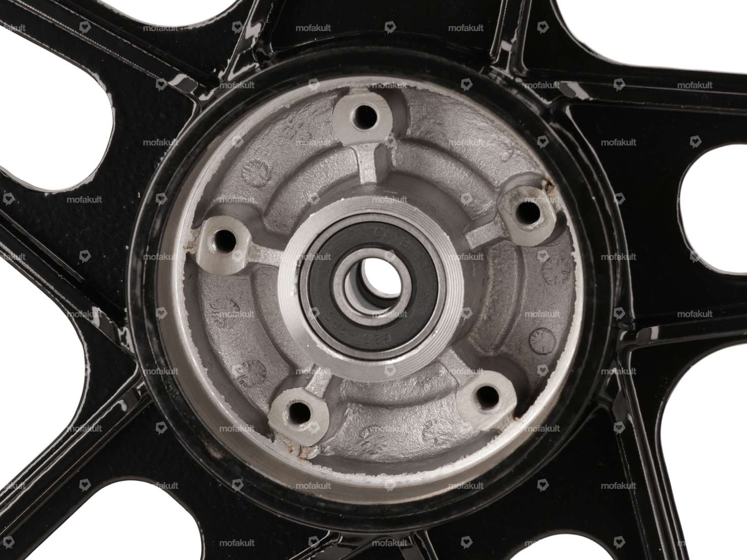 17" Vorderrad Guss schwarz mit Bremsankerplatte Carousel Image 3