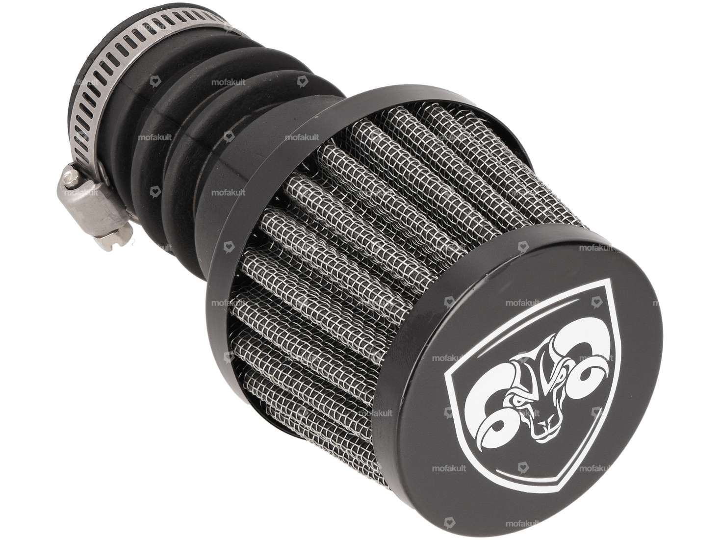 66HEROES Mushroom air filter grille black Ø=20 mm (Bing SRE) Carousel Image 2