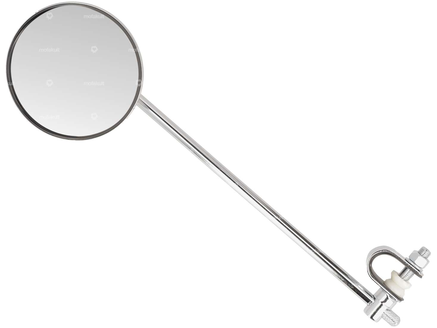 GPO Miroir rond (version longue) Chrome Carousel Image 1
