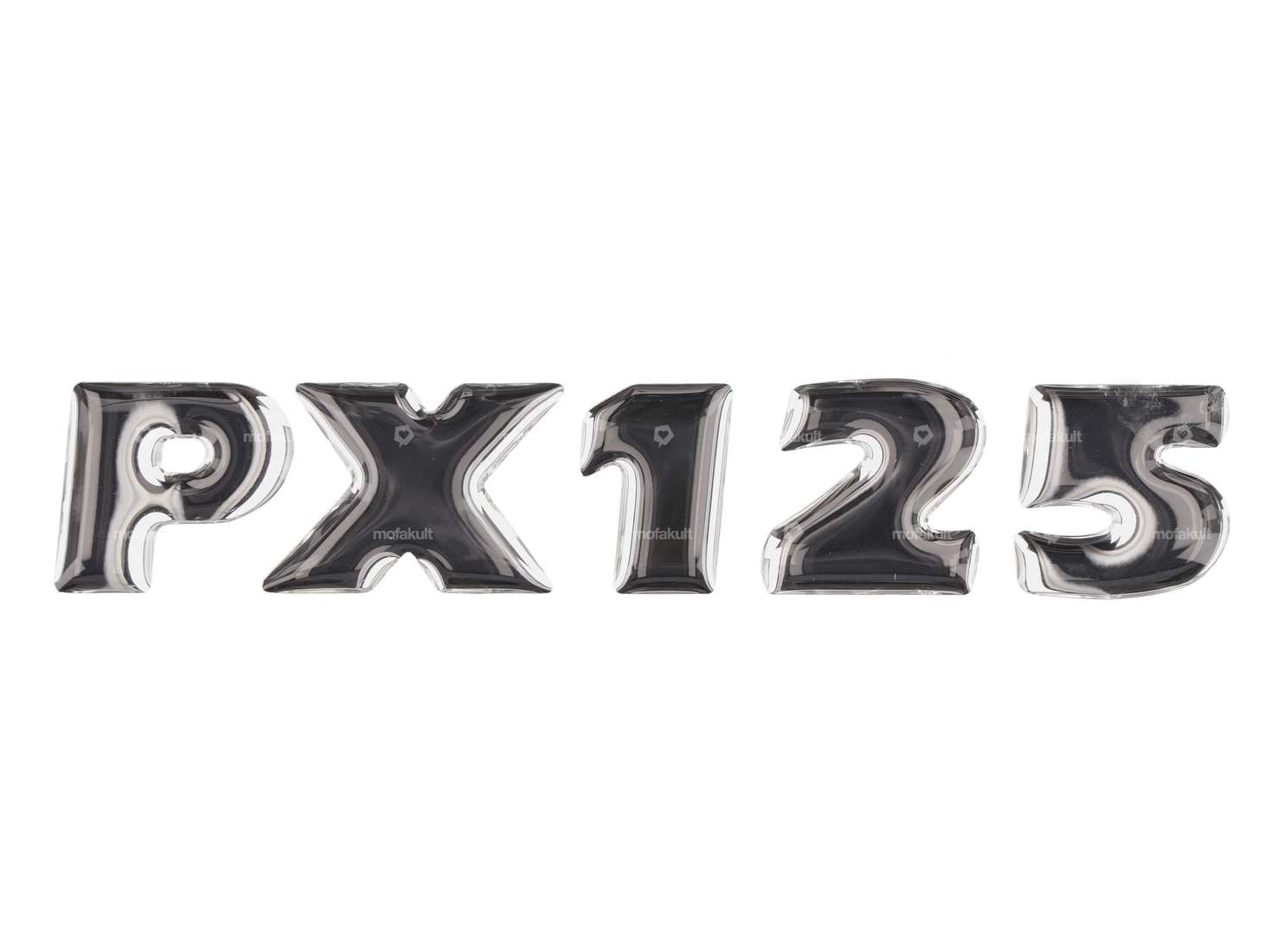 RMS Aufkleber Seitenhaube links «PX125» 3D Silikon | Vespa PX125 Carousel Image 1
