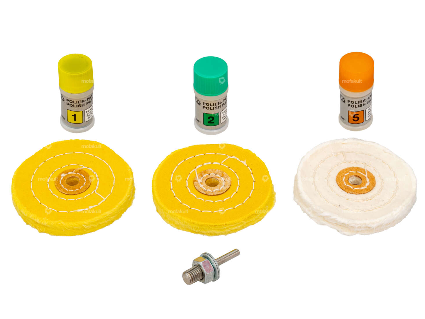 BGS polishing wheel set for hard metals Ø 100 mm Carousel Image 1