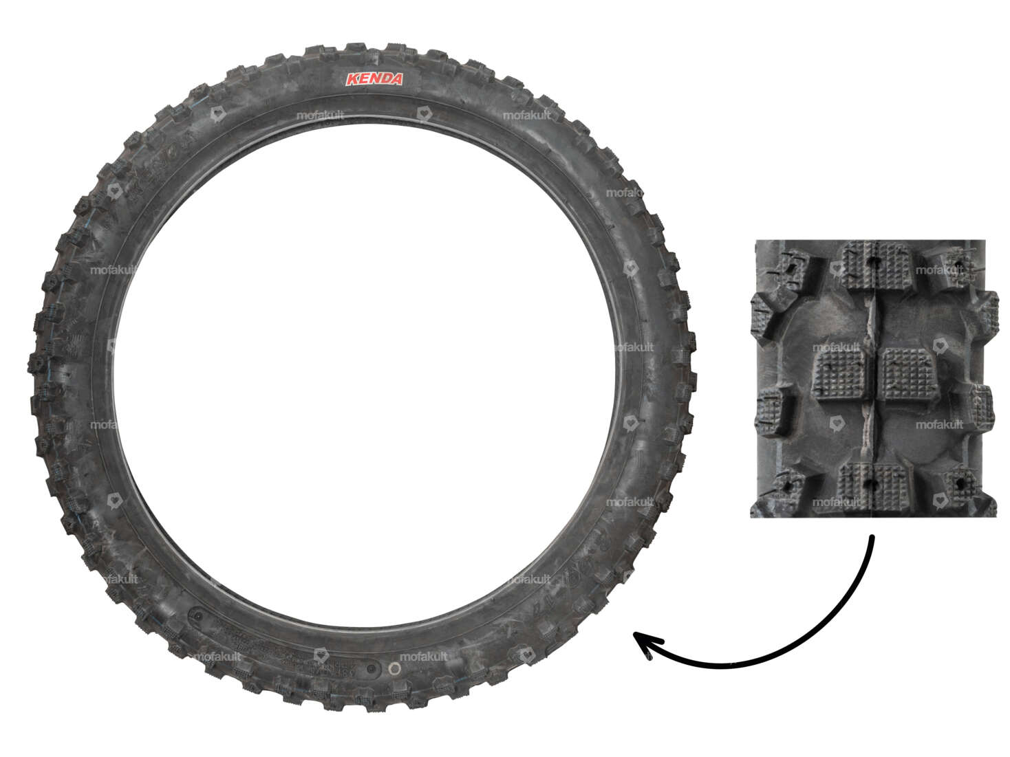 KENDA 2.50 x 17" Reifen K772A Motocross Carousel Image 1