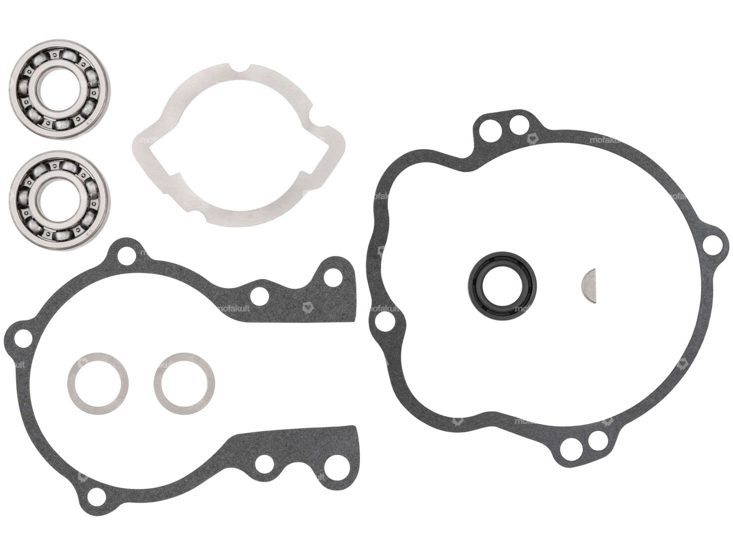 GPO Kit de révision moteur avec choix de roulements | Piaggio Ciao, SI, Bravo, Boxer Carousel Image 1