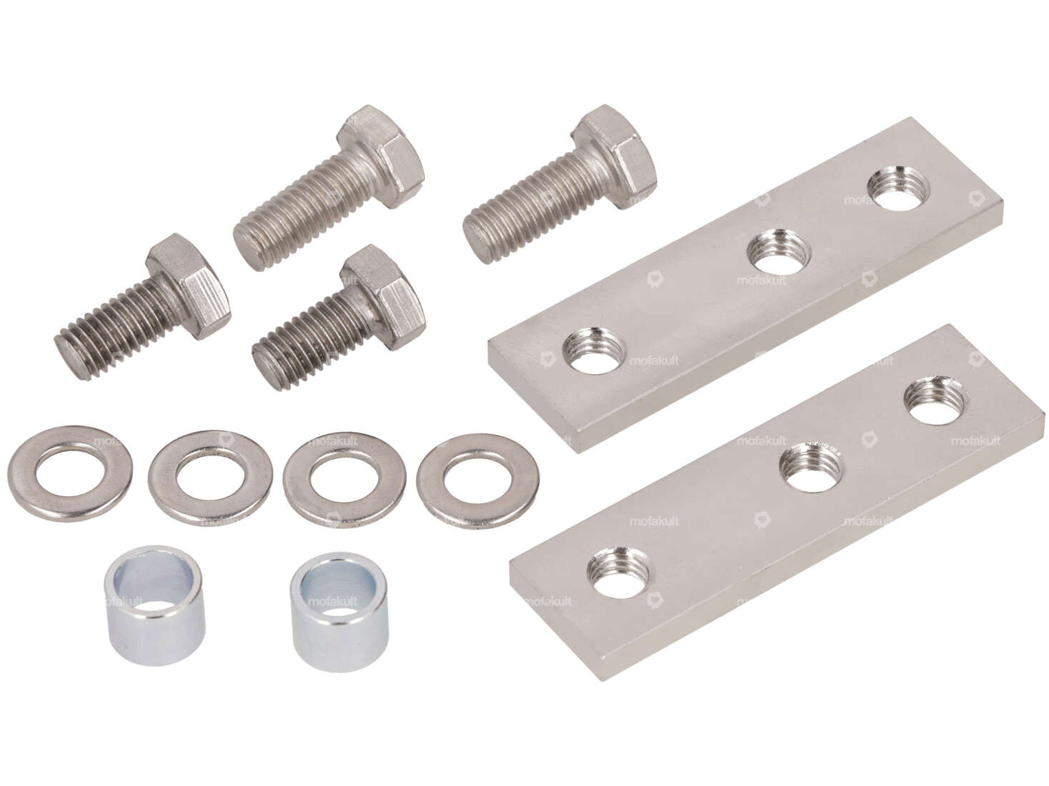 swiing® revival Klemmplatten Befestigungs-Set Sattel Inox | Piaggio Ciao C9, P Carousel Image 1