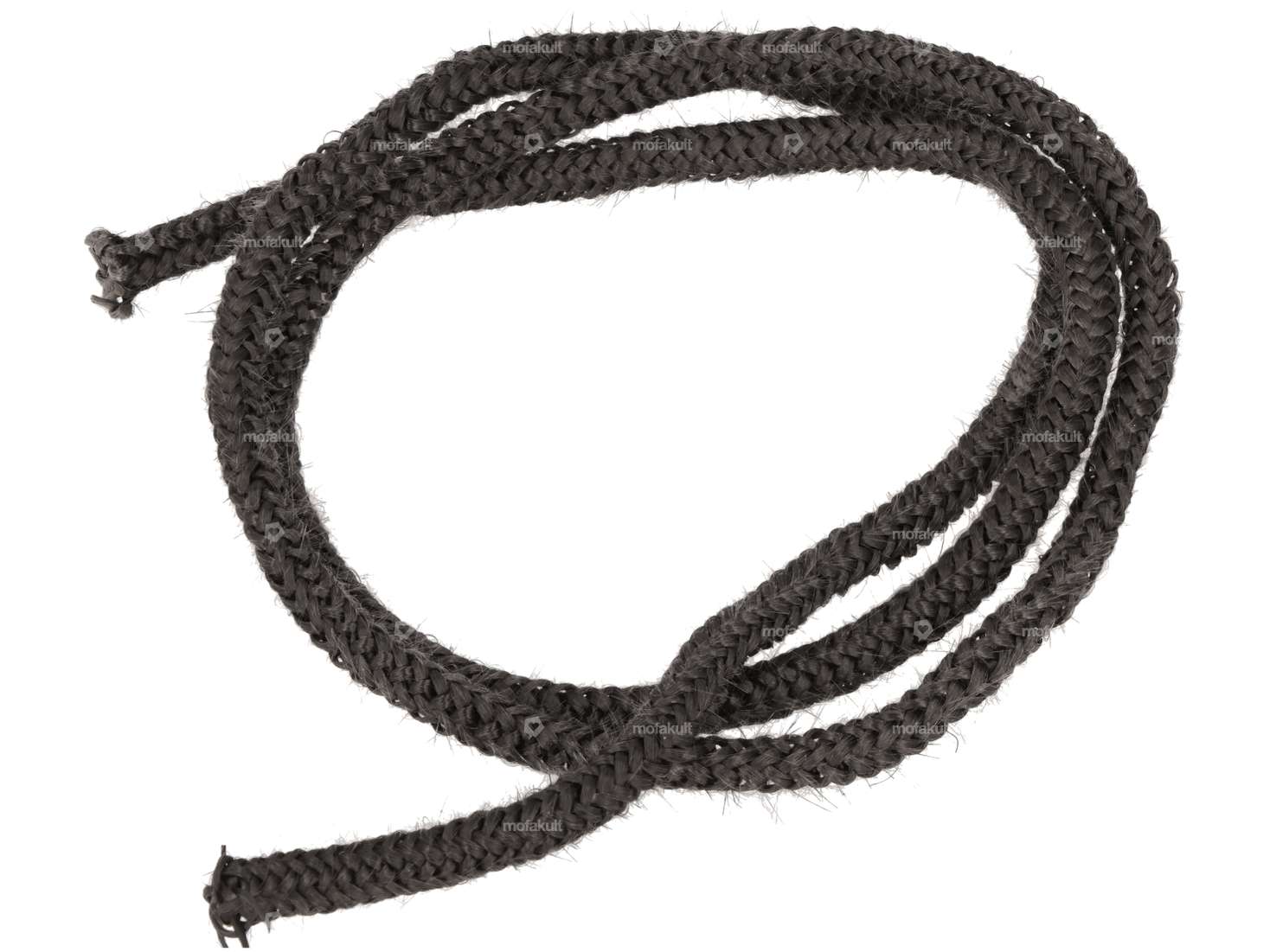 VITCAS sealing cord 6 mm glass fiber soft black (per meter) Carousel Image 1