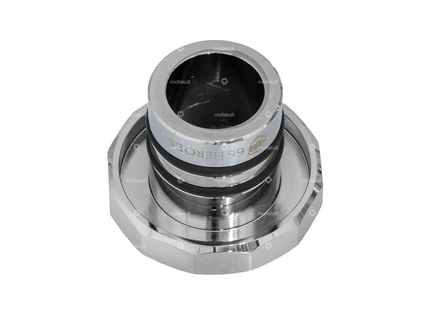 66HEROES Tankdeckel eckig Chrom | Puch Maxi Carousel Image 2