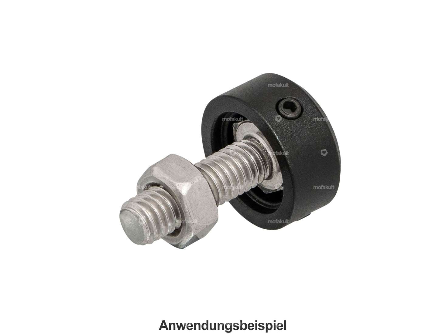 66HEROES Cache hexagonal M10 / M11 Alu noir anodisé Carousel Image 4