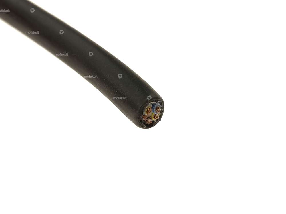 Power cable 5-core black 0.75 mm² (per meter) thick Carousel Image 2