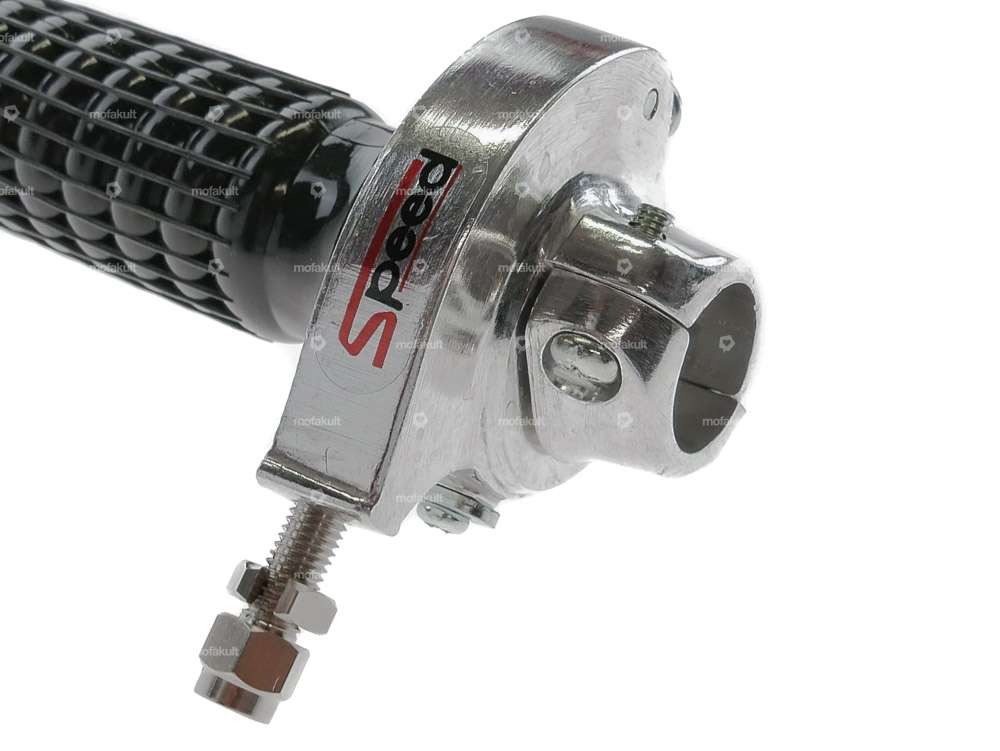 Poignée de gaz courte chrome Carousel Image 2