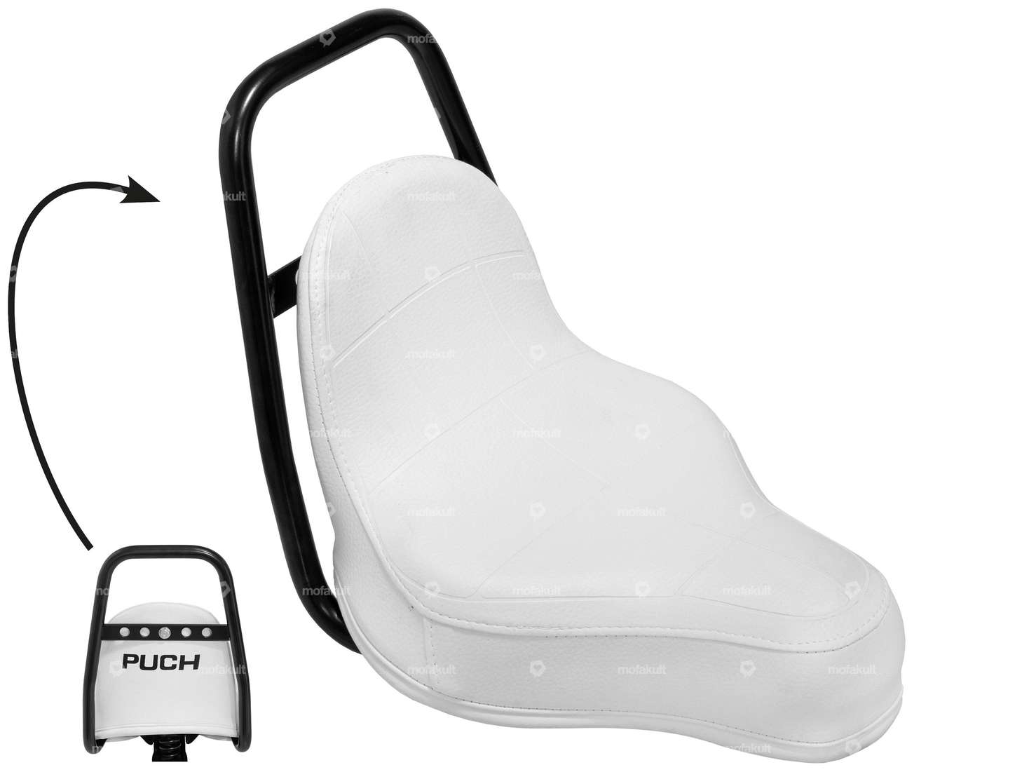 Selle "Hobby Rider" blanche Carousel Image 1