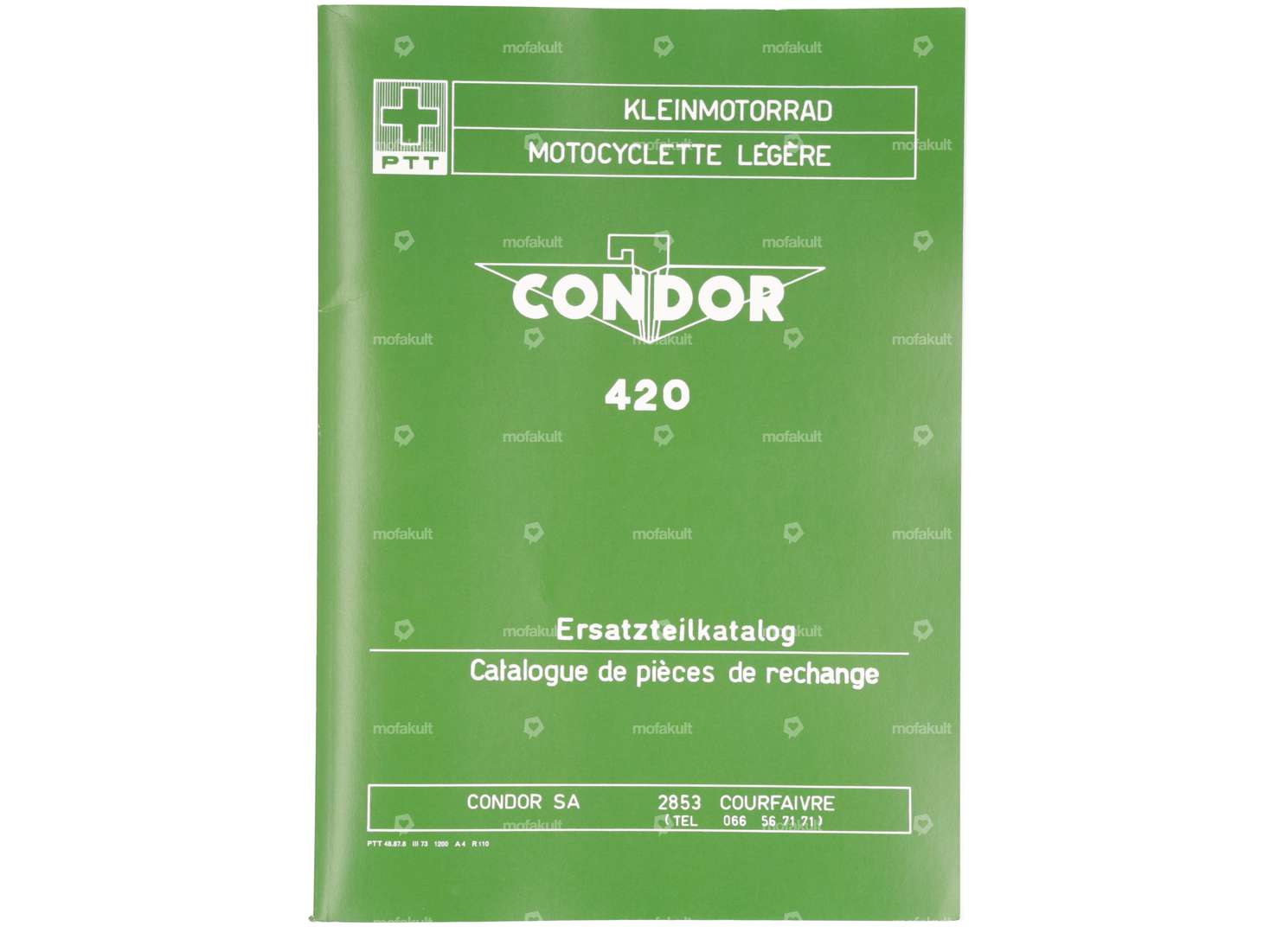 Catalogue de pièces détachées | Condor PTT type 420 petite moto Carousel Image 1