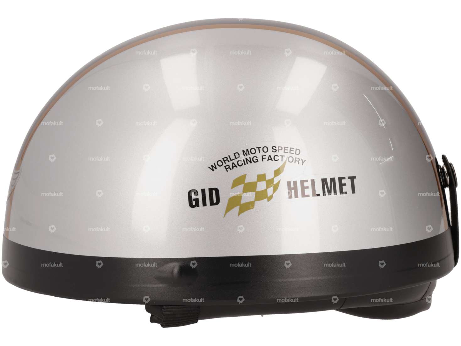 Topfhelm silbern mit Streifen Carousel Image 2