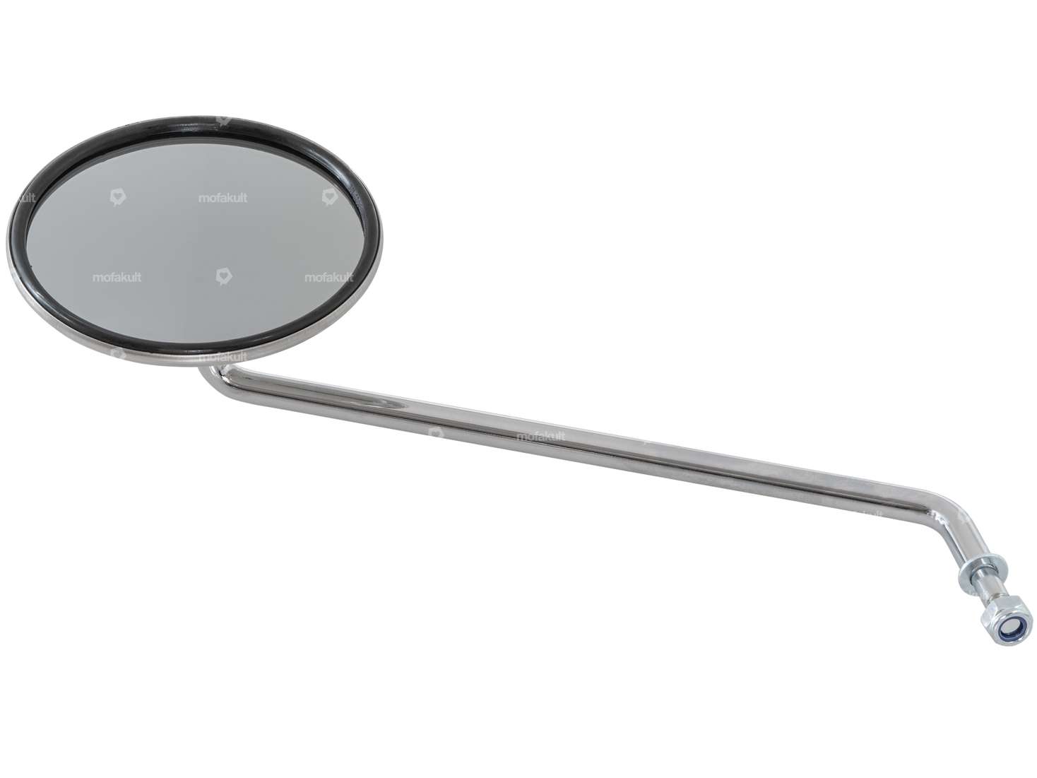 Bumm mirror round 10 cm left Inox / chrome Carousel Image 2