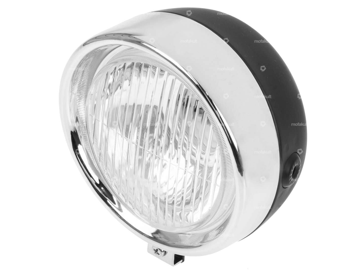 Headlights round black matt (with spoiler) Carousel Image 1