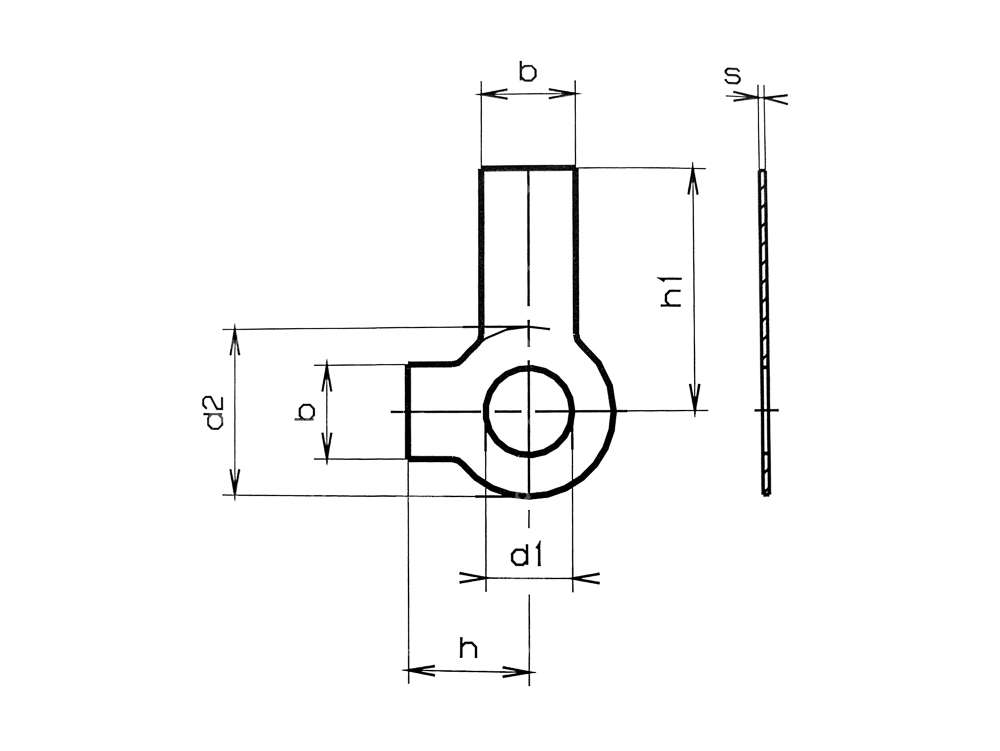 M6 Sicherungsblech 2 Lappen Carousel Image 2