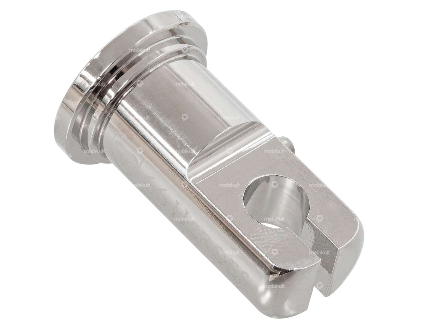 66HEROES Abstützbolzen Kupplungskabel Alu Chrom | Puch X30 Velux Carousel Image 3