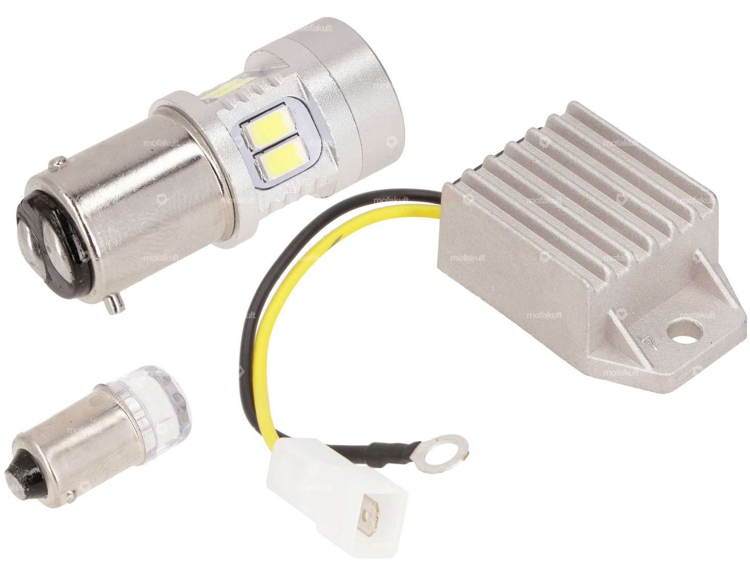 GPO 6V LED set (BAX15d) with GPO voltage regulator | Puch Carousel Image 1