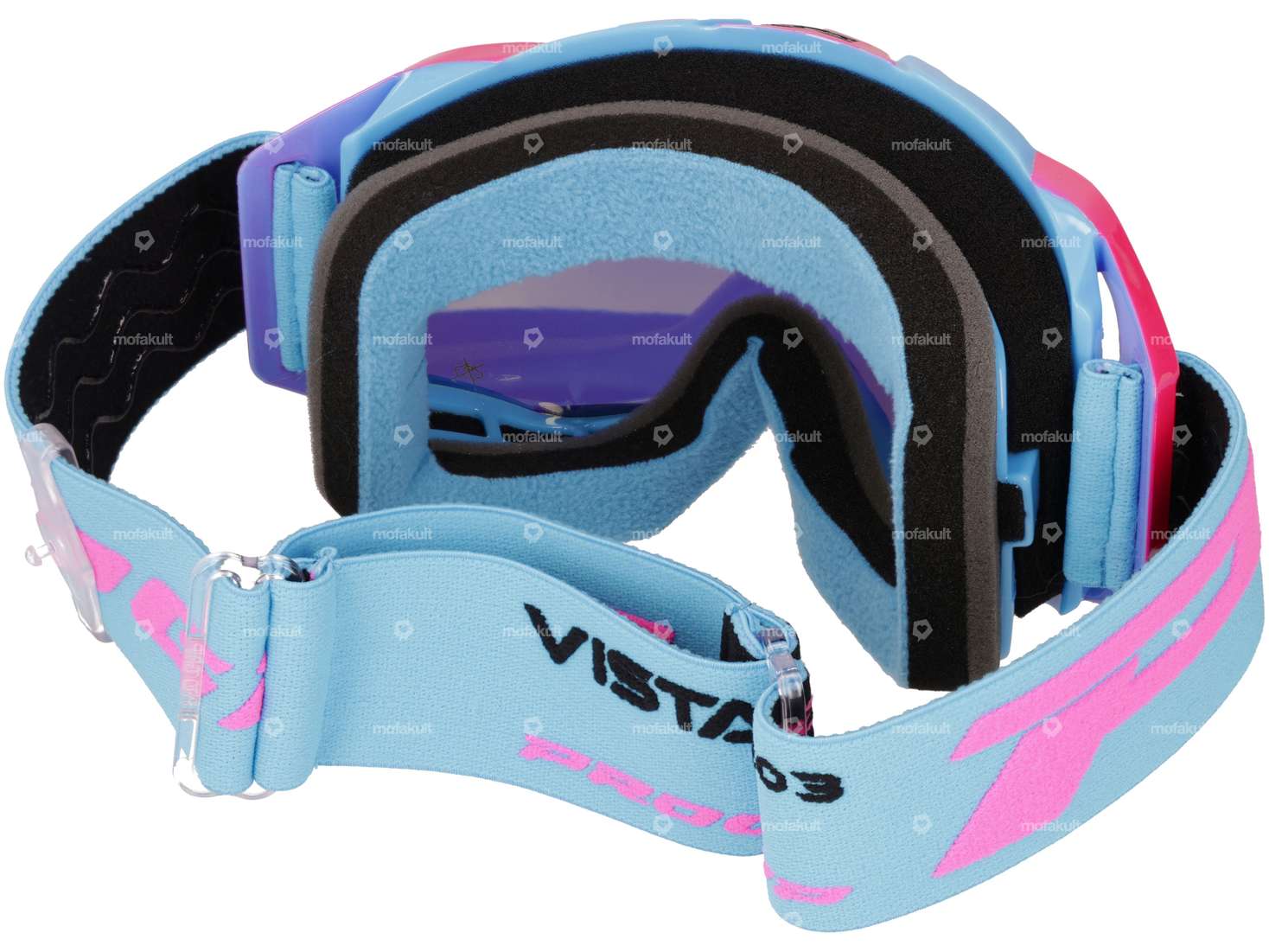 Lunettes ProGrip 3303 Vista rose / bleu clair miroité Carousel Image 2