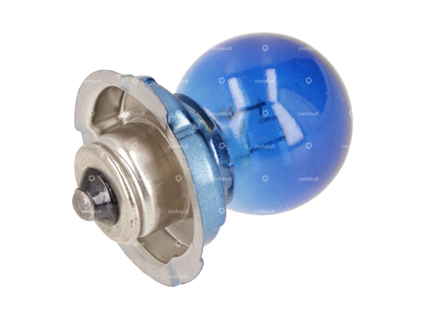 GPO Birne 12V - 15W (P26s) mit Kragen, blau 1-faden Carousel Image 1