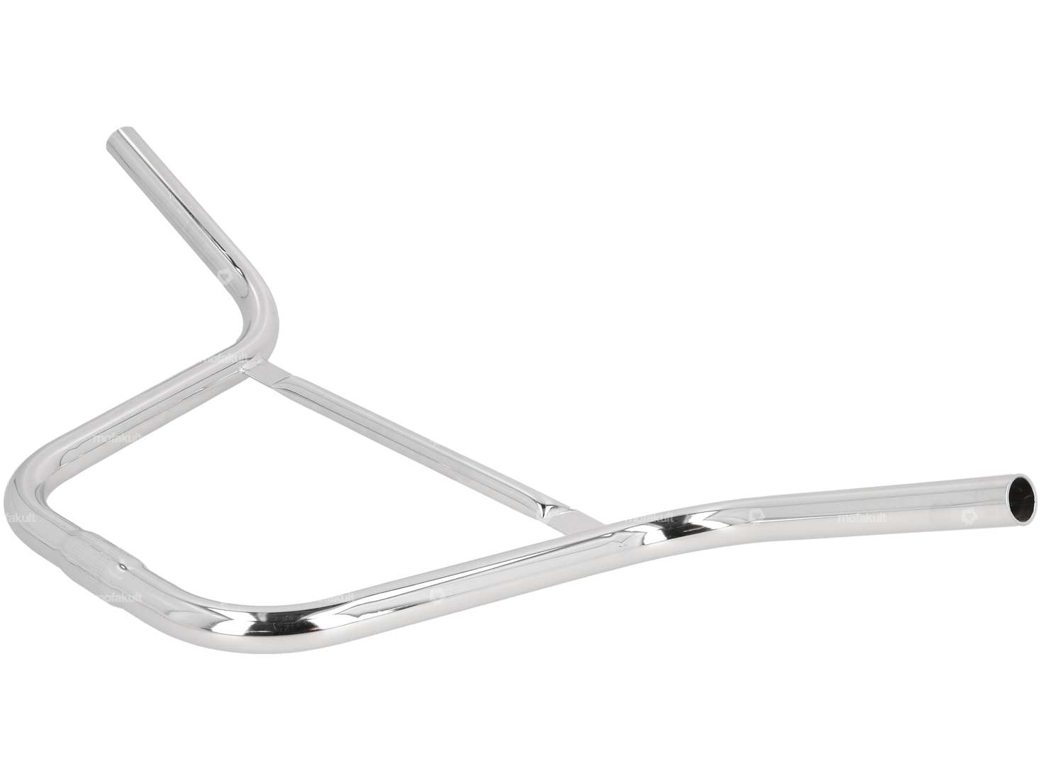 Guidon Potence 30 cm courbée avec entretoise Chrome Carousel Image 2