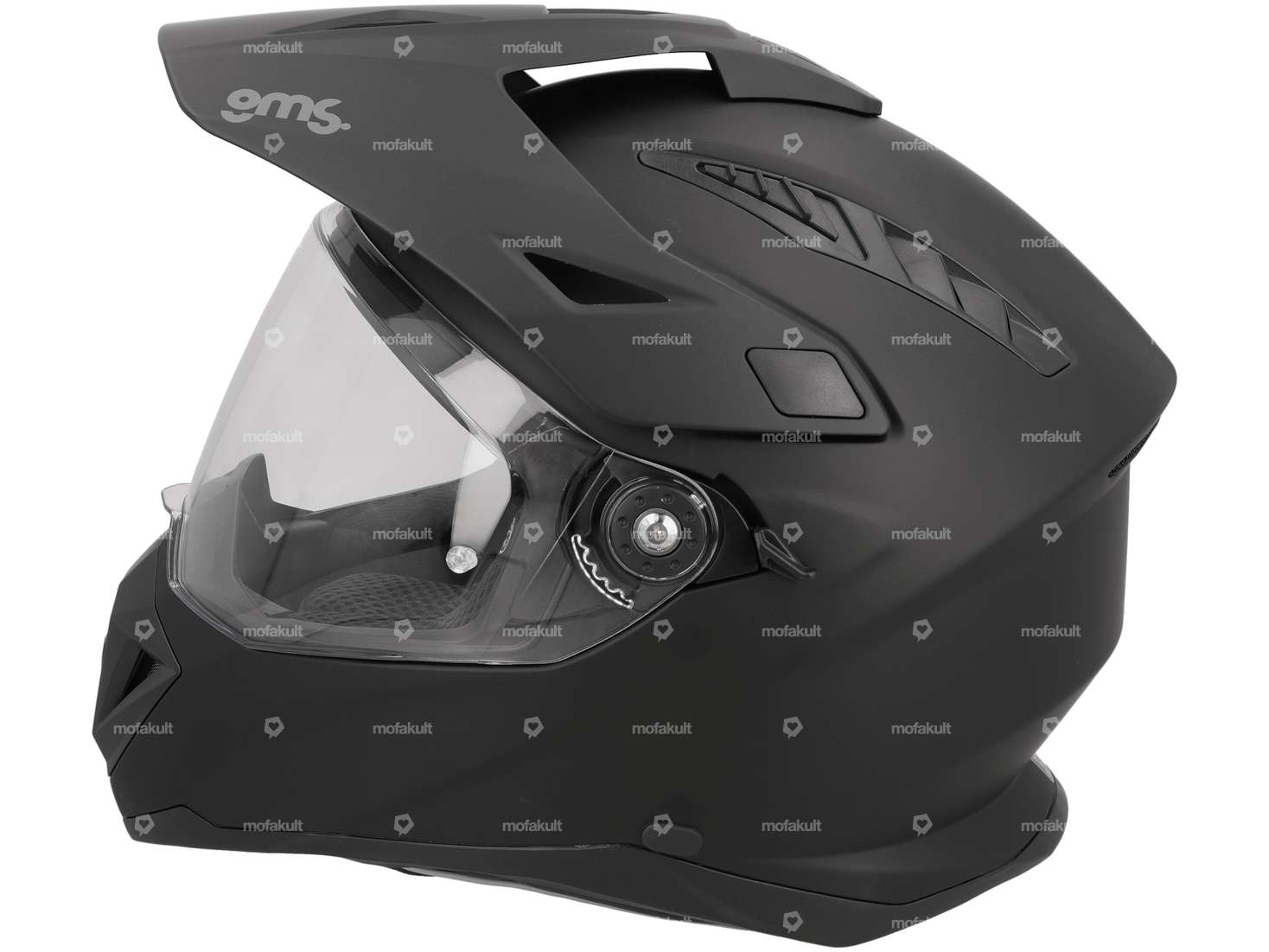 gms casque d'aventure "Adventus" noir-mat Carousel Image 2