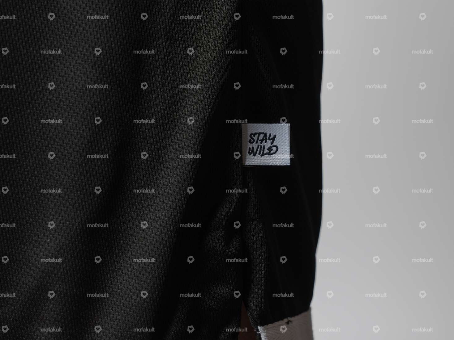KULTWEAR Shorts «Crew» Mesh schwarz / weiss Carousel Image 5