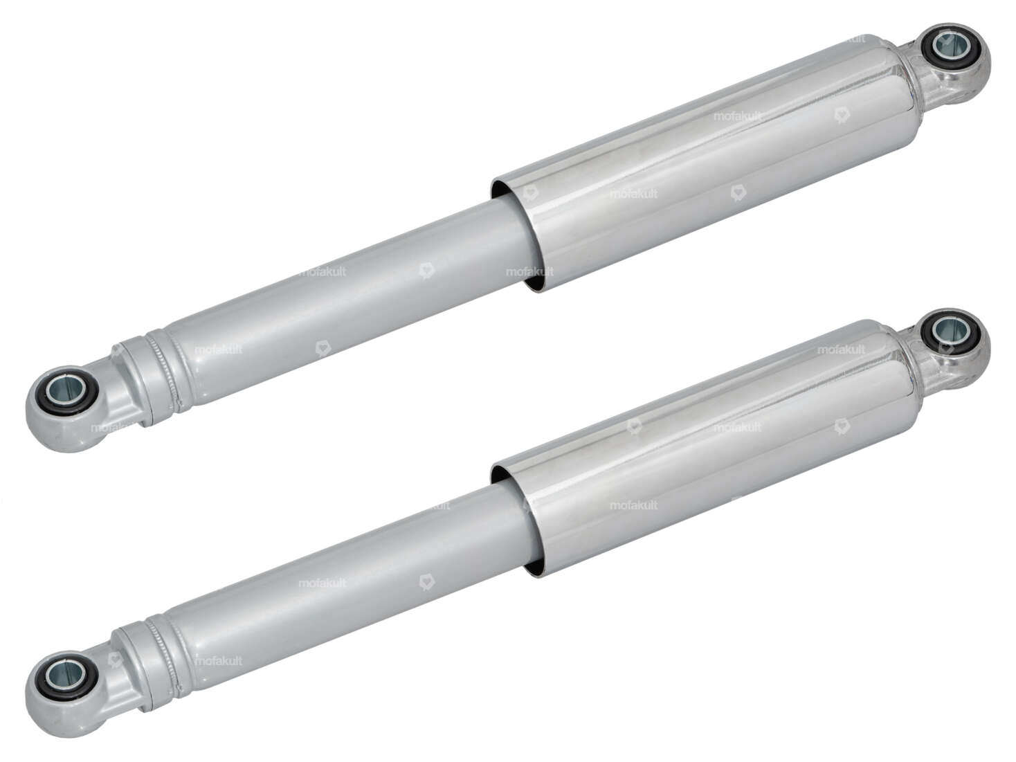 Amortisseur IMCA 32 cm "Oldschool" chrome / argent Carousel Image 1