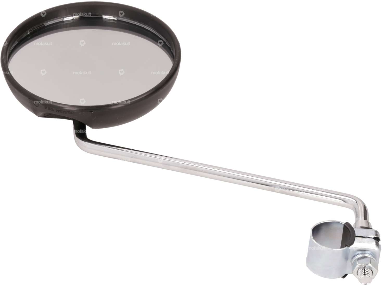 Miroir Bumm rond standard noir / chrome Carousel Image 2