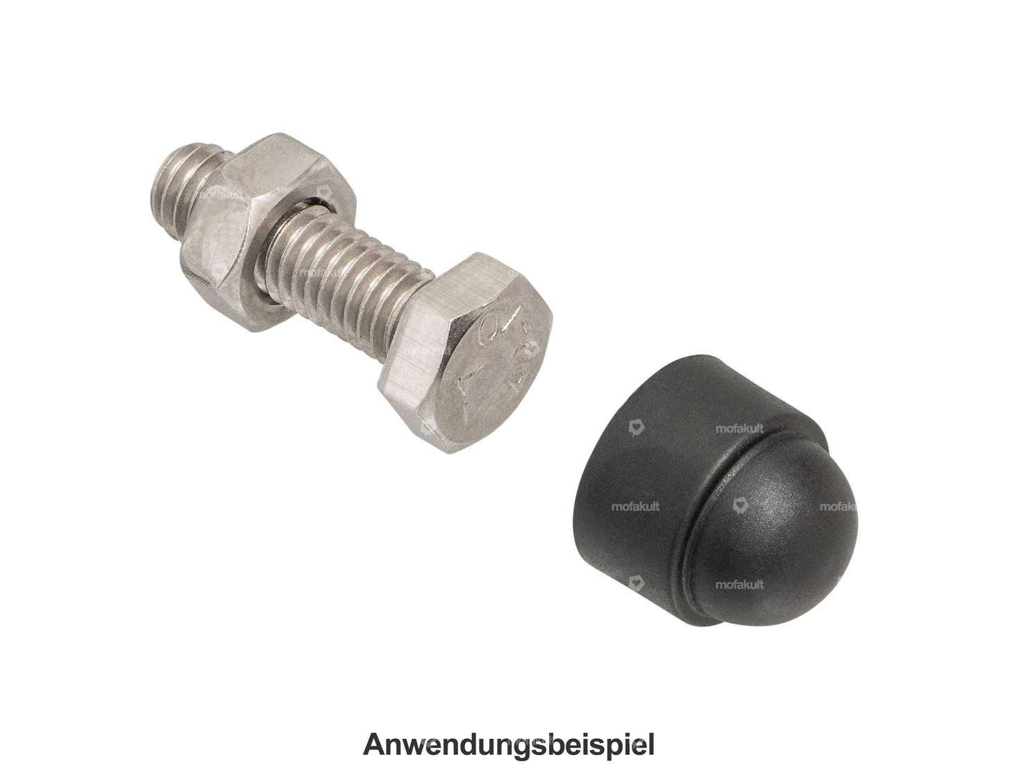 Cache six pans extérieur M6 noir Carousel Image 3