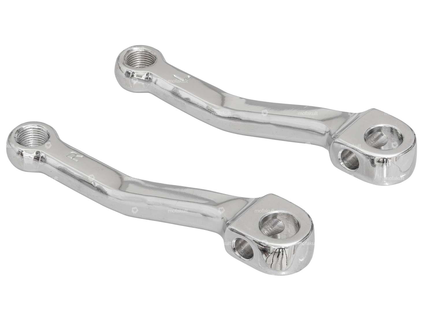 GPO cranks chrome 163 mm pair Carousel Image 2